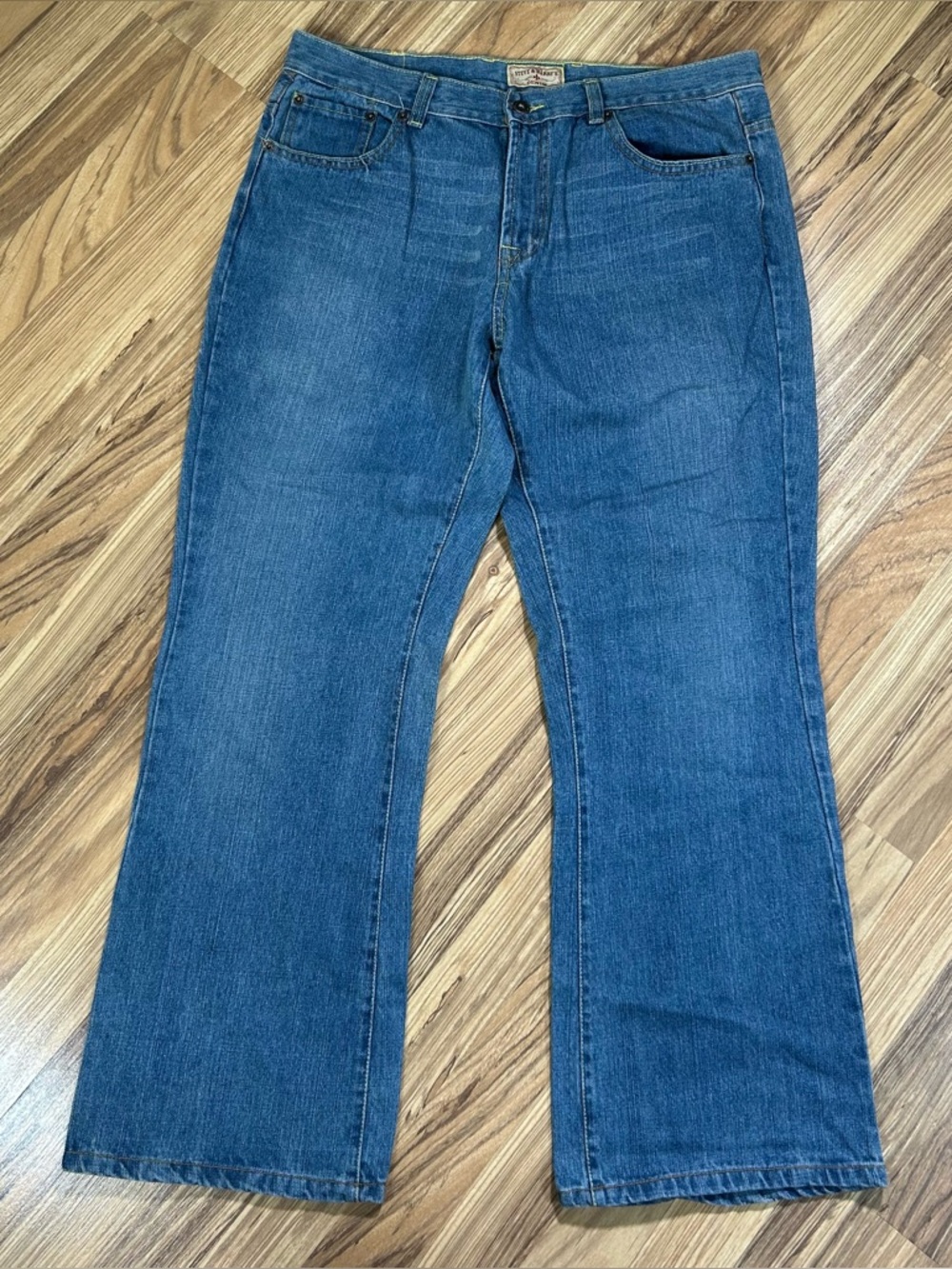 Steve & Barrys Denim Jeans Women Size14 Short Blue Boot Leg Jeans 5-Packets